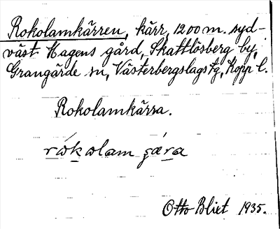 Bild på arkivkortet för arkivposten Rokolamkärren