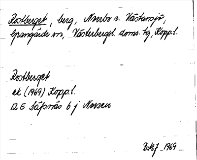 Bild på arkivkortet för arkivposten Rostberget