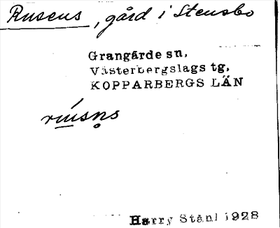 Bild på arkivkortet för arkivposten Rusens