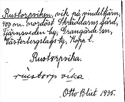 Bild på arkivkortet för arkivposten Rustorpviken
