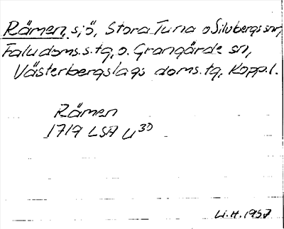 Bild på arkivkortet för arkivposten Rämen