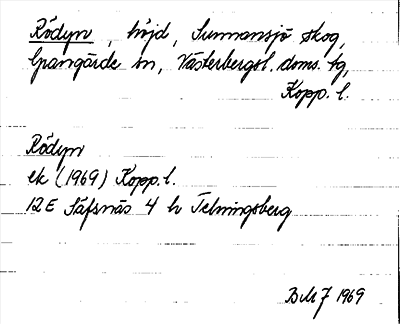 Bild på arkivkortet för arkivposten Rödyn