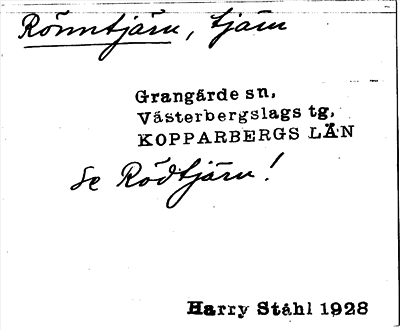 Bild på arkivkortet för arkivposten Rönntjärn