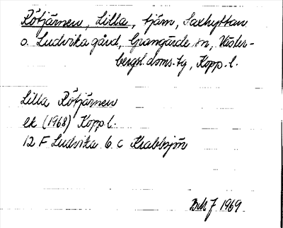 Bild på arkivkortet för arkivposten Rötjärnen, Lilla
