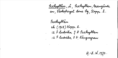 Bild på arkivkortet för arkivposten Saxhyttån