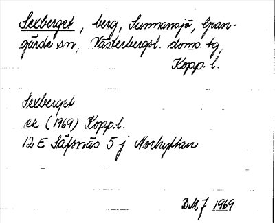Bild på arkivkortet för arkivposten Sexberget