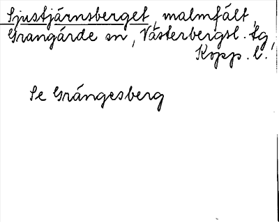 Bild på arkivkortet för arkivposten Sjustjärnsberget, se Grängesberg