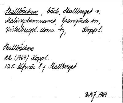 Bild på arkivkortet för arkivposten Skallbäcken