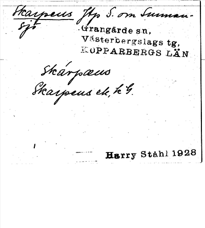 Bild på arkivkortet för arkivposten Skarpens