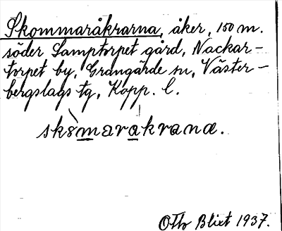 Bild på arkivkortet för arkivposten Skommaråkrarna