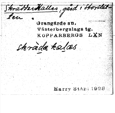 Bild på arkivkortet för arkivposten Skräddar-Kalles