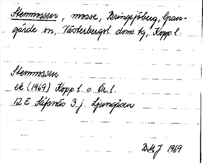 Bild på arkivkortet för arkivposten Stenmossen