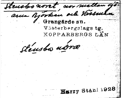 Bild på arkivkortet för arkivposten Stensbonoret