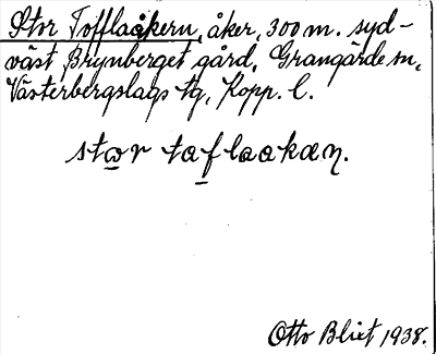 Bild på arkivkortet för arkivposten Stor Tofflaåkern