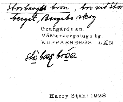 Bild på arkivkortet för arkivposten Storbergsbron