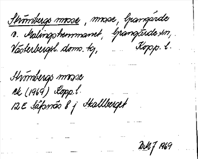 Bild på arkivkortet för arkivposten Strömbergs mosse