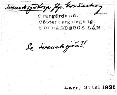 Bild på arkivkortet för arkivposten Svensksjötorp