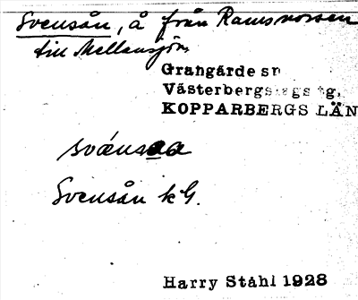 Bild på arkivkortet för arkivposten Svensån