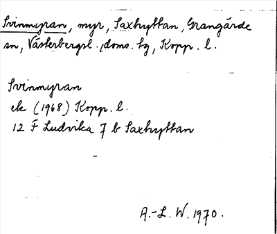 Bild på arkivkortet för arkivposten Svinmyran