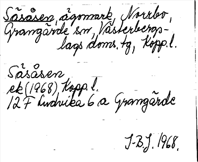 Bild på arkivkortet för arkivposten Säsåsen