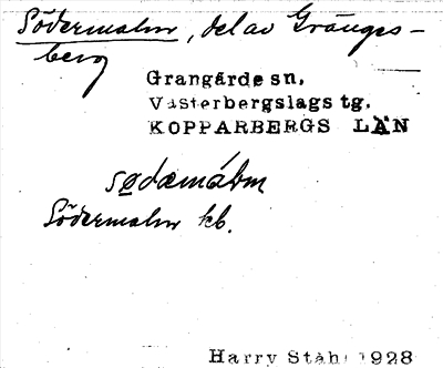 Bild på arkivkortet för arkivposten Södermalm
