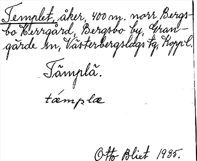 Bild på arkivkortet för arkivposten Templet