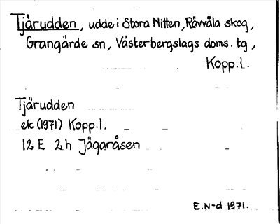 Bild på arkivkortet för arkivposten Tjärudden