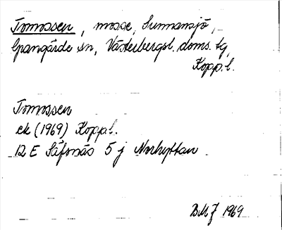 Bild på arkivkortet för arkivposten Tomossen
