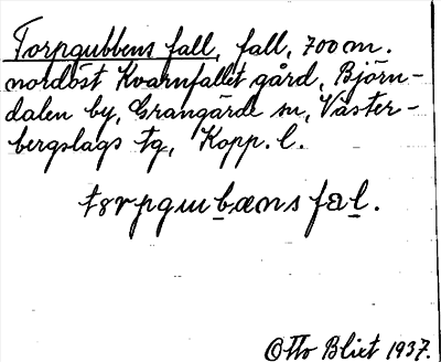 Bild på arkivkortet för arkivposten Torpgubbens fall