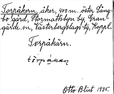 Bild på arkivkortet för arkivposten Torpåkern