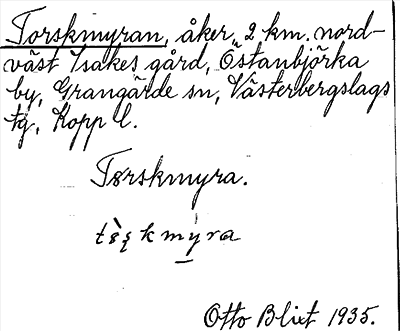 Bild på arkivkortet för arkivposten Torskmyran
