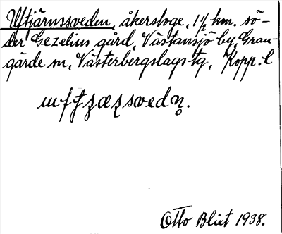 Bild på arkivkortet för arkivposten Uftjärnssveden