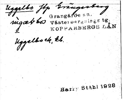 Bild på arkivkortet för arkivposten Uggelbo