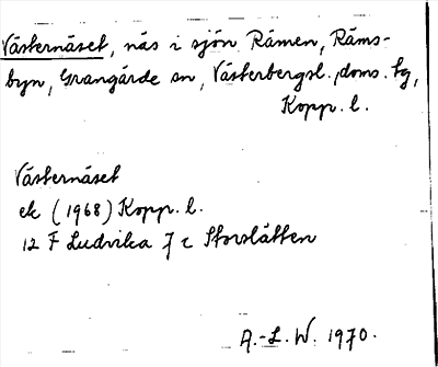 Bild på arkivkortet för arkivposten Västernäset