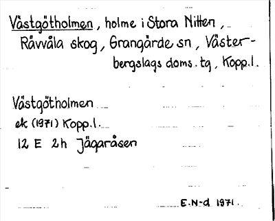Bild på arkivkortet för arkivposten Västgötholmen