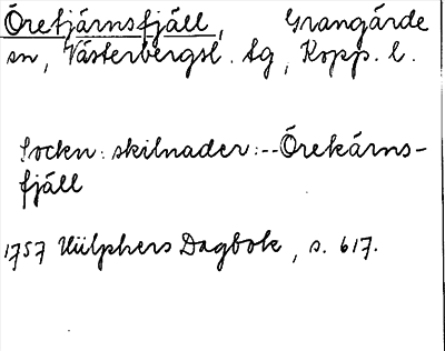 Bild på arkivkortet för arkivposten Öretjärnsfjäll
