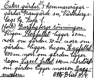 Bild på arkivkortet för arkivposten Östers gårdar