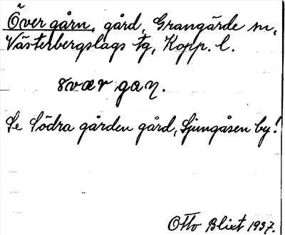 Bild på arkivkortet för arkivposten Övergårn, se Södra gården