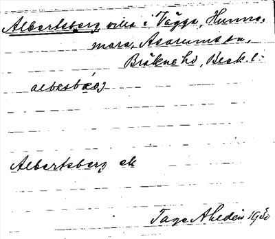 Bild på arkivkortet för arkivposten Albertsberg