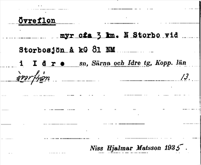 Bild på arkivkortet för arkivposten Övreflon