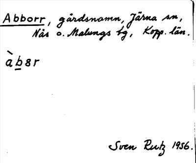Bild på arkivkortet för arkivposten Abborr