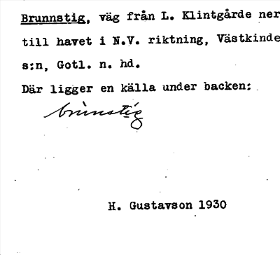 Bild på arkivkortet för arkivposten Brunnstig