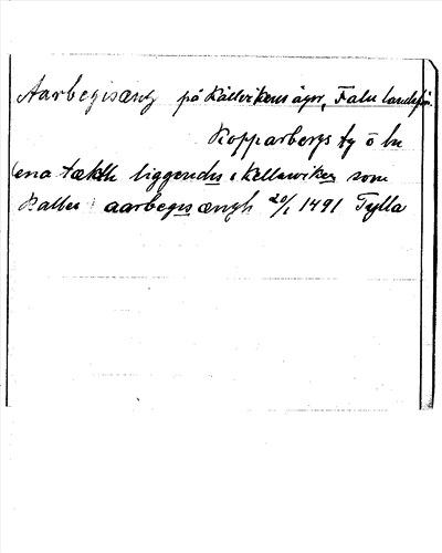 Bild på arkivkortet för arkivposten Aarbegisæng