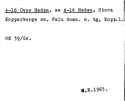 Bild på arkivkortet för arkivposten Övre Heden, se 4-16 Heden