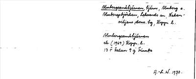 Bild på arkivkortet för arkivposten Almbergssmåtjärnen