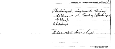 Bild på arkivkortet för arkivposten Backänget