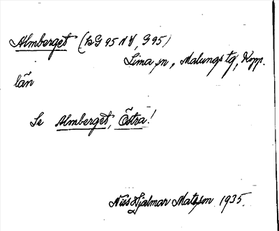 Bild på arkivkortet för arkivposten Almberget, se Almberget, Östra