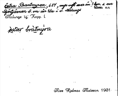 Bild på arkivkortet för arkivposten Östra Brantmyren