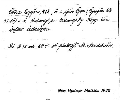 Bild på arkivkortet för arkivposten Östra Eggön
