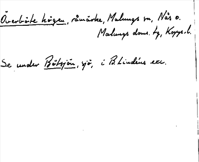 Bild på arkivkortet för arkivposten Överböte högen